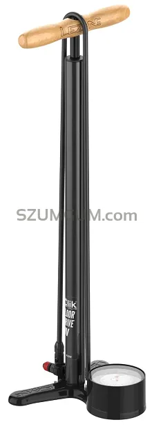 Lezyne CLIK™ Floor Drive HV – podłogowa pompka objętościowa z ABS Clik Chuck do wentyli SCV (Clik Valve)