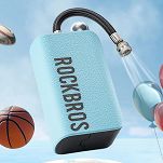 Pompka elektryczna Rockbros 42520006001 do roweru z cyfrowym wyświetlaczem - do opon / piłek / balonów - 12