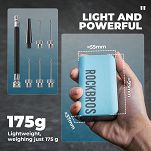 Pompka elektryczna Rockbros 42520006001 do roweru z cyfrowym wyświetlaczem - do opon / piłek / balonów - 15