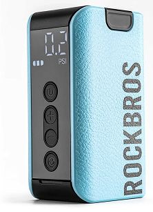 Pompka elektryczna Rockbros 42520006001 do roweru z cyfrowym wyświetlaczem - do opon / piłek / balonów