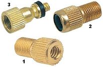Adapter wentla, pzejściówka na różne rodzaje wentyli - 2