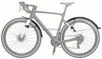 Zestaw błotników Topeak Tetrafender Set G1 & G2 (Gravel) - 22
