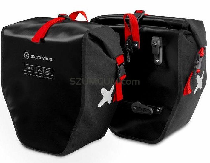 Sakwy rowerowe tylne Extrawheel Biker Polyester 50L Black