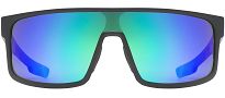 Okulary UVEX LGL 51 - black matt / mirror green - 2