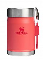 Termos obiadowy ze sztućcem Stanley CLASSIC - 0,4L - Hot Coral