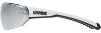 Okulary sportowe UVEX Equate - white matt / mirror silver - 4