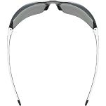 Okulary sportowe UVEX Equate - white matt / mirror silver - 5