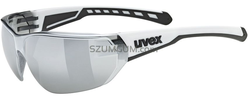 Okulary sportowe UVEX Equate - white matt / mirror silver