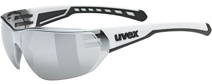 Okulary sportowe UVEX Equate - white matt / mirror silver