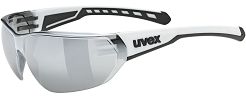 Okulary sportowe UVEX Equate - white matt / mirror silver