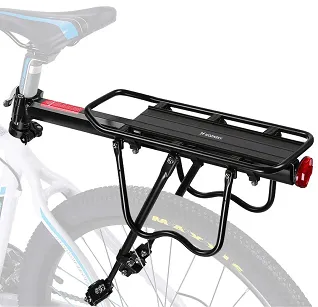 Bagażnik rowerowy Wozinsky na rowery 22-27" regulowany do 50 kg - czarny