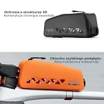 Torba rowerowa  na ramę wodoodporna 1L Rockbros ROAD TO SKY AS-142 - czerwona - 8