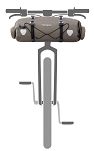 Torba na kierownicę Ortlieb bike packing HANDLEBAR-PACK FLEX 15L - Dark Sand - 7