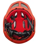 Kask rowerowy fullface dziecięcy Wozinsky z zdejmowaną szczęką i tylną lampką USB 52-56 cm - czerwono-żółty - 8