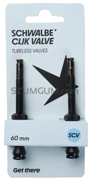 Zestaw wentyli Schwalbe Clik Valve Tubeless 2 szt. czarne