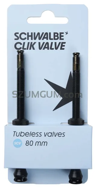 Zestaw wentyli Schwalbe Clik Valve Tubeless 2 szt. - 40, 60, 80 mm