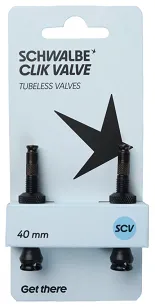 Zestaw wentyli Schwalbe Clik Valve Tubeless 2 szt. - 40, 60, 80 mm