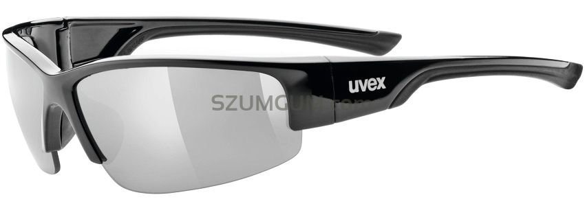 Okulary sportowe UVEX Sportstyle 215 - black / litemirror silver