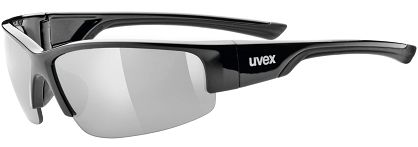 Okulary sportowe UVEX Sportstyle 215 - black / litemirror silver