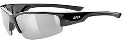 Okulary sportowe UVEX Sportstyle 215 - black / litemirror silver