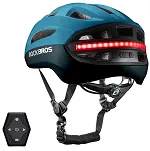 Inteligętny kask Rockbros ZK-031 blue – zdalnie sterowane oświetlenie i kierunkowskazy - 3