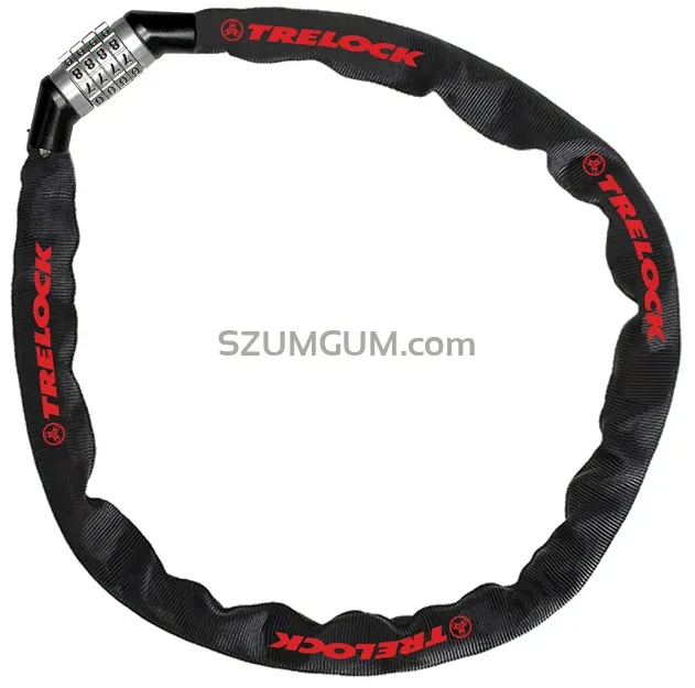 Łańcuch z zamkiem szyfrowym Trelock BC 115 Code - 110cm/4mm