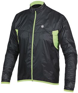 Kurtka na rower, wiatrówka Etape VENTO - czarny z zielonym roz. S