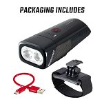 Lampa przednia Sigma Buster 1100 HL - mocowanie na kask - 3