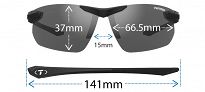 Okulary TIFOSI SEEK FC 2.0 blackout (1 szkło Smoke 15% transmisji światła) - 3
