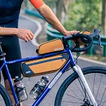 Torba pod ramę roweru Rockbros  Road to Sky TL003, 2 L, wodoodporna, pomarańczowa - 12