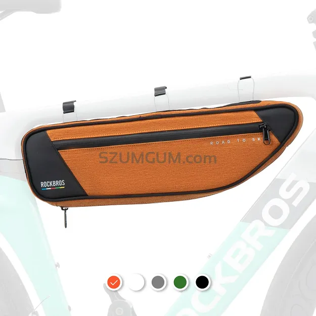 Torba pod ramę roweru Rockbros  Road to Sky TL003, 2 L, wodoodporna, pomarańczowa