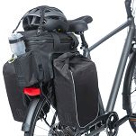 Torba na bagażnik rozkładana Basil Miles Trunkbag XL Pro, 9-36l, black/lime  MIK System - 5