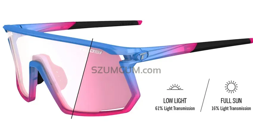 Okulary TIFOSI MOAB CLARION FOTOTEC - cobalt bloom, Pink FOTOCHROM 50%-12%