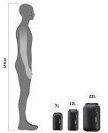 Worek wodoszczelny Ortlieb Dry Bag Light Compression - Black 7L | 12L | 22L - 5