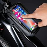 Torba Tech-Protect V2 rowerowa z miejscem na telefon 1l - czarna - 2