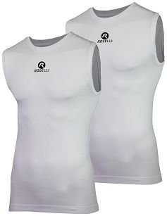 Funkcjonalny termiczny podkoszulek Rogelli CORE bez rękawów - dwie sztuki w opakowaniu, biały roz. 2XL/3XL