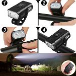 Przednia lampka Alogy Bike Light 800lm 2 LED - 9