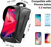 Torebka na telefon na ramę roweru - Rockbros 017-3BK - 3