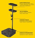 Przedłużka z tacką na narzędzia Toopeak Upgrade Set do stojaka Tune-Up Station - 12