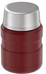 Oryginalny Termos obiadowy  na jedzenie z łyżką Thermos King 470ml, rustic red - 2