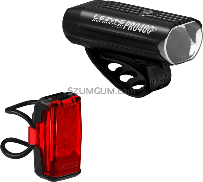 Zestaw lampek Lezyne Hecto Pro 400+ / KTV+ StVZO