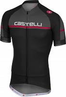 Koszulka rowerowa kolarska Castelli Distanza - czarna Rozmiar  S i L
