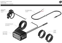 Lampka przednia E-bike Knog Blinder E 1800 - 12