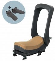 Siedzenie na bagażnik Urban Iki Junior Black/Brown SET