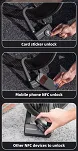 Zapięcie U-lock Rockbros RBNS1 SMART z czytnikiem NFC - 3