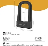 Zapięcie U-lock Rockbros RBNS1 SMART z czytnikiem NFC - 11