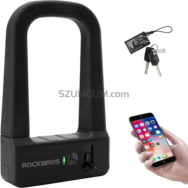 Zapięcie U-lock Rockbros RBNS1 SMART z czytnikiem NFC