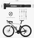 Pompka rowerowa z narzędziownikiem - Rockbros TG-1616 - 2