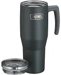 Duży termokubek Thermos Refreshing 1,1 L - z uchwytem i słomką - matowo czarny - 3
