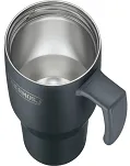Duży termokubek Thermos Refreshing 1,1 L - z uchwytem i słomką - matowo czarny - 4
